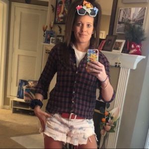 Angie Flannel Button Up